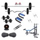 Body Tech 100 Kg Home Gym Combo with 8-in-1 Multi Purpose Bench + 4 Iron Rods Fitness Kit Combo-BT8IN100