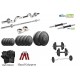 40 KG Full Home Gym Package, Rubber Plates + 4 Rods + Gloves + Gripper