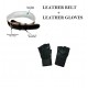 Combo Deal..!! Leather Belt + Leather Gym Gloves