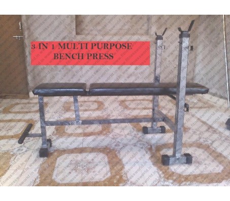 HEAVY DUTY 3 IN 1 MULTI PUPOSE BENCH PRESS 2X2 SQ PIPE