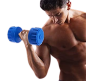 Body Maxx (1 Kg. X 2 = 2 Kg) PVC Dumbbells Weights, Exercise and Fitness Training Equipment for Home and Gym.