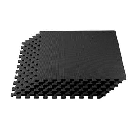 Body Maxx Exercise Mat with EVA Foam Interlocking and Protective Flooring for Gym Equipment (Pack of 4 Mats)