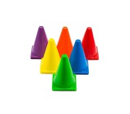 Body Maxx 12 Inches Plastic Multicolored Aerobics and Crossfit Stacking Cones.