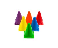 Body Maxx 12 Inches Plastic Multicolored Aerobics and Crossfit Stacking Cones.