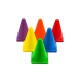 Body Maxx 12 Inches Plastic Multicolored Aerobics and Crossfit Stacking Cones.