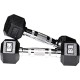 BODY MAXX 3 KG X 2 RUBBER COATED PROFESSIONAL EXERCISE HEX DUMBBELLS