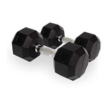 Body Maxx 7.5 kg x 2 Rubber Coated Professional Exercise Hex Dumbbells
