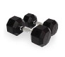Body Maxx 25 kg x 2 Rubber Coated Professional Exercise Hex Dumbbells