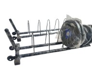 Body Maxx Weight Plate Rack with Transport Wheels for Home Gym.