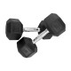 Body Maxx 10 kg x 2 Rubber Coated Professional Exercise Hex Dumbbells