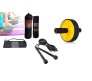 Body Maxx Yoga Mat And Mat Cover With Combo Set AB Wheel And Pencil Skipping Rope.