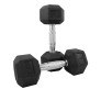 Body Maxx 5 kg x 2 Rubber Coated Professional Exercise Hex Dumbbells