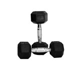 Body Maxx 4 kg x 2 Rubber Coated Professional Exercise Hex Dumbbells