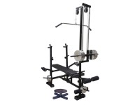 Body Maxx 20 in 1 Multipurpose Weight Training Adjustable Bench, Black 2X2 Pipe frame.