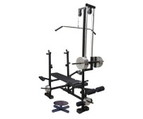 Body Maxx 20 in 1 Multipurpose Weight Training Adjustable Bench, Black 2X2 Pipe frame.