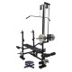 Body Maxx 20 in 1 Multipurpose Weight Training Adjustable Bench, Black 2X2 Pipe frame.