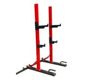 Body Maxx Heavy Duty Adjustable Squat Rack, Barbell Rack For Weight Lifting And Squat Stand Weight Lifting Bench Press With Portable Wheels.