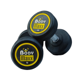 Body Maxx Rubber Coated Professional Round Dumbbells For Men And Women (10 KG x 2 pcs) For Home And Club Usage.