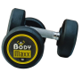 Body Maxx Rubber Coated Professional Round Dumbbells For Men And Women (10 KG x 2 pcs) For Home And Club Usage.