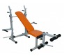 80 Kg Body Maxx Colored Rubber Coated Weight Plates + Lifeline 6 in 1 Multi Bench + 4 Rods..