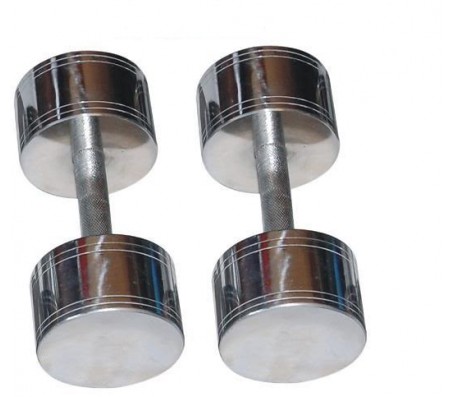 Steel Chrome Dumbells Sets 20 KG X 2 PCS